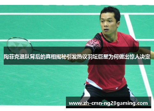 陶菲克退队背后的真相揭秘引发热议羽坛巨星为何做出惊人决定 陶菲克退队背后的真相揭秘引发热议羽坛巨星为何做出惊人决定